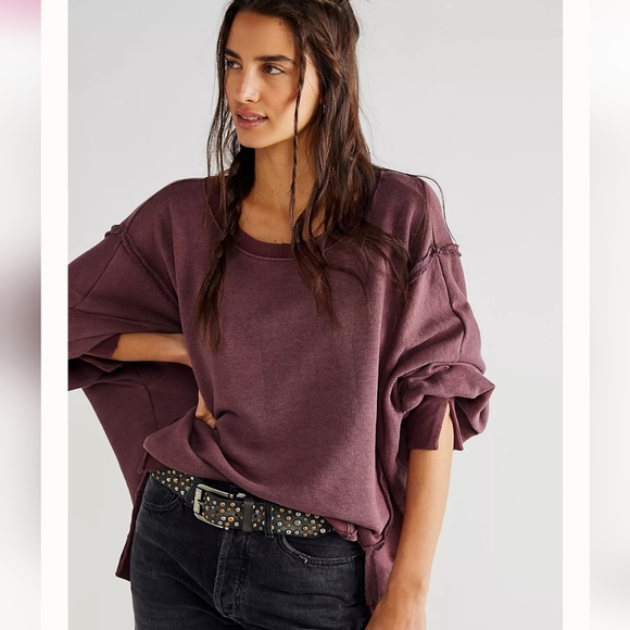 *RARE* S/O FREE PEOPLE Camden Sweatshirt We The Free - Picture 6 of 11